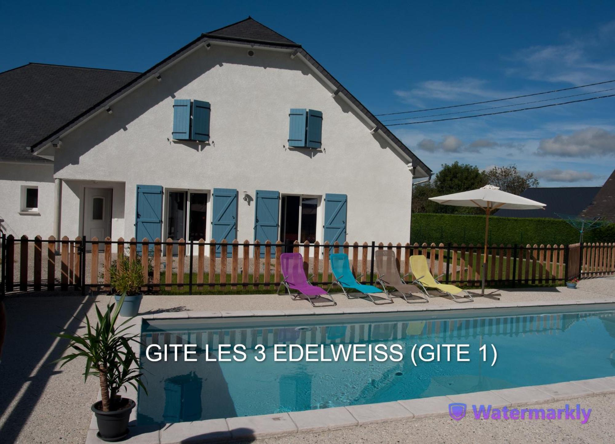 Les 3 Edelweiss - Gite 1 Ou Gite 2 Arette Eksteriør billede