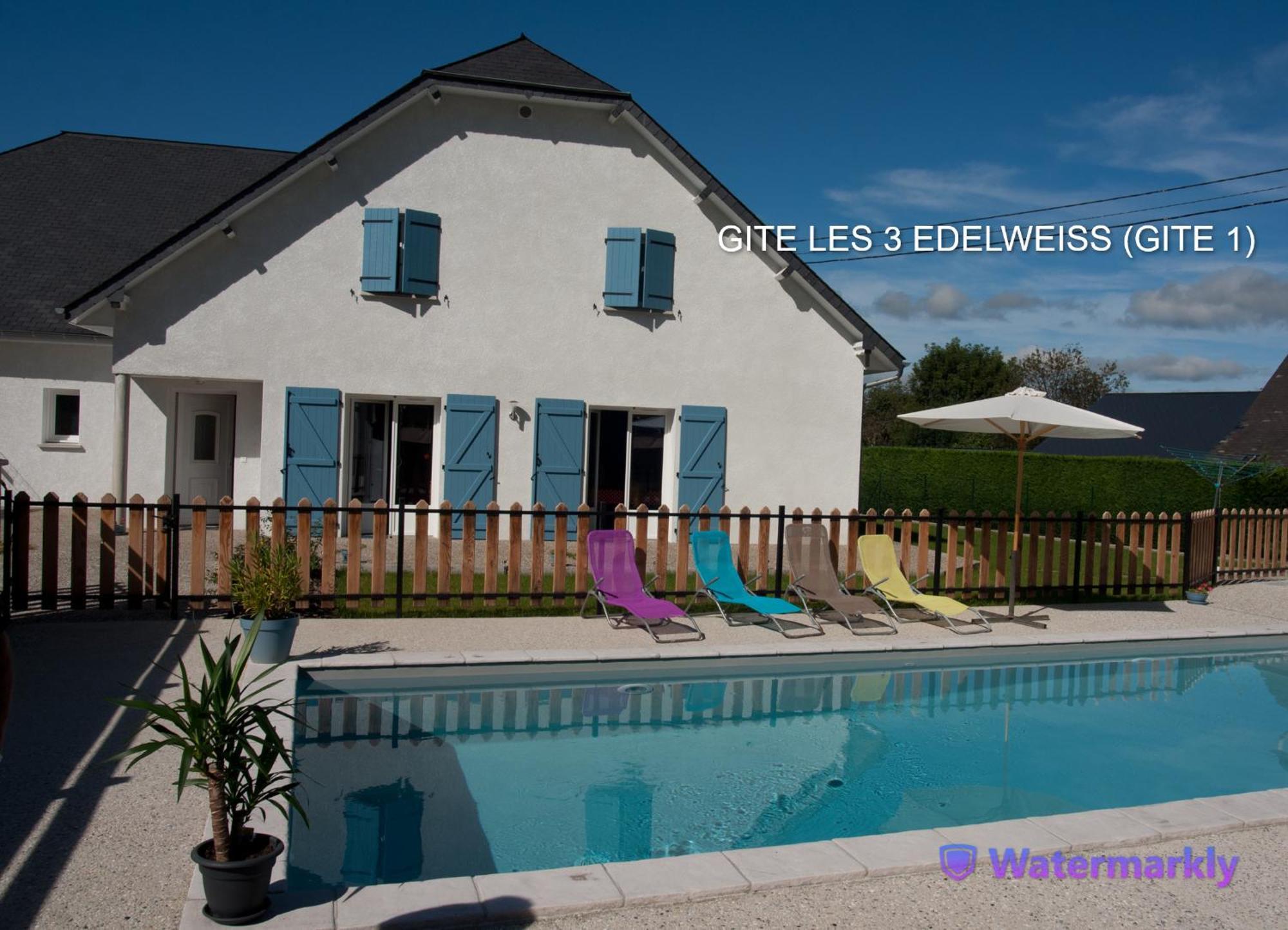 Les 3 Edelweiss - Gite 1 Ou Gite 2 Arette Eksteriør billede